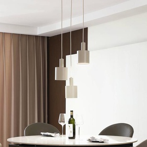 Hängelampe Ovelia Lindby, dimmbar, creme / amber, für Küche, Metall, Modern, Pendelleuchte 10019910
