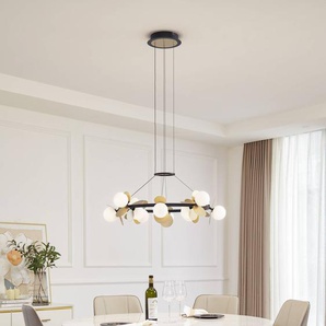 Hängelampe Pallo Lucande, dimmbar, schwarz, für Wohn- / Esszimmer, Metall, Modern 10020075