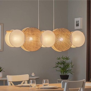 Hängelampe Pulse TK Lighting, dimmbar, braun / rost, für Wohn- / Esszimmer, Textil / Stoff / Seide, Pendelleuchte 4815