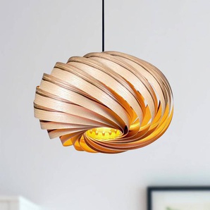 Hängelampe Quiescenta Gofurnit, dimmbar, Holz hell, für Wohn- / Esszimmer, Holz, Design, Pendelleuchte QUI-OLI-45C-HGL
