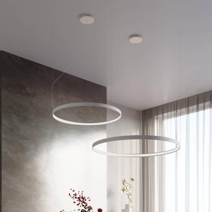 Hängelampe Rio SOLLUX LIGHTING, weiß / opal, für Wohn- / Esszimmer, Aluminium, Modern TH.102