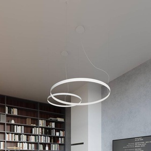 Hängelampe Rio SOLLUX LIGHTING, weiß / opal, für Wohn- / Esszimmer, Aluminium, Modern TH.107