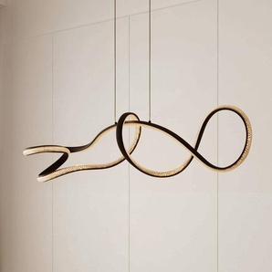 Hängelampe Rodado Lucande, schwarz, für Wohn- / Esszimmer, Aluminium, Modern 10031328