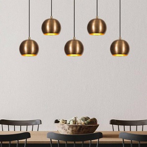 Hängelampe Sivani MR-1000 Opviq, dimmbar, bronze / altmessing, für Wohn- / Esszimmer, Metall, Pendelleuchte 536NTD1142