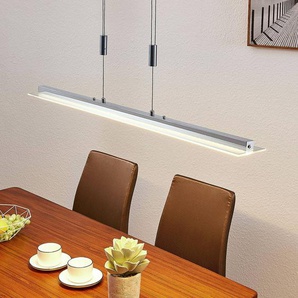 Hängelampe Sladja Lindby, dimmbar, chrom / silber, für Wohn- / Esszimmer, Glas, Modern 9624021