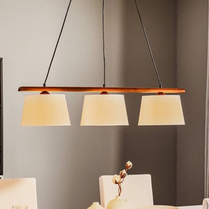 Hängelampe Sweden Lamkur, dimmbar, Holz dunkel, für Wohn- / Esszimmer, Holz, Modern, Pendelleuchte LW735185