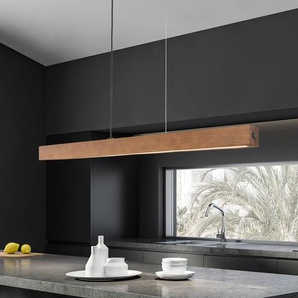 Hängelampe Teo TK Lighting, dimmbar, Holz dunkel, für Wohn- / Esszimmer, Holz, Pendelleuchte 1449