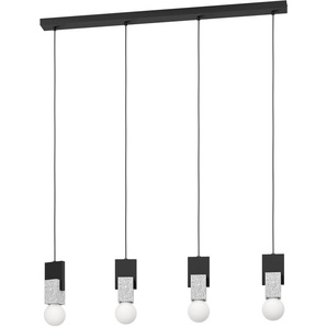 Hängeleuchte EGLO LOBATIA Lampen Gr. Höhe: 110,00 cm, schwarz Pendelleuchten und Hängeleuchten Hängeleuchte in aus Stahl, Holz - exkl. E27 40W