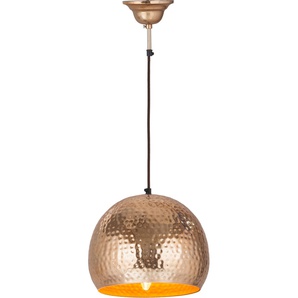 Hängeleuchte KAYOOM Fabricia Lampen Gr. 1 flammig, Ø 27 cm Höhe: 21 cm, goldfarben Pendelleuchten und Hängeleuchten
