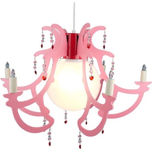 Hängeleuchte NIERMANN Lüster Rosata Lampen Gr. 1 flammig, Höhe: 35 cm, rosa Pendelleuchten und Hängeleuchten