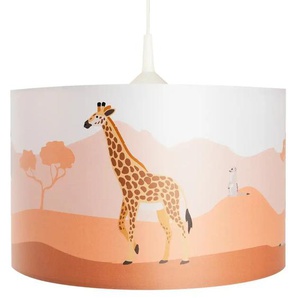 Hängeleuchte - orange - Materialmix - 25 cm - 40.0 | Möbel Kraft