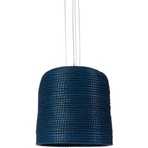 Hängeleuchte SCHNEIDER Basket Lampen Gr. Ø 37 cm Höhe: 45 cm, blau (dunkelblau) Pendelleuchten und Hängeleuchten