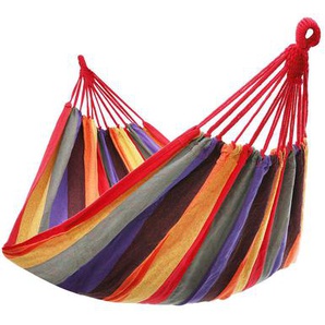 Hängematte 210 x 150 cm bis 150 kg belastbar Bunt