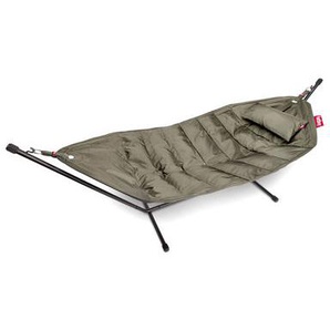 Hängematte mit Gestell Headdemock Deluxe metall textil grau / + Kissen & Schutzhülle - Fatboy - Grau
