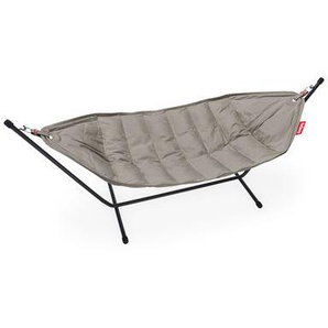 Hängematte mit Gestell Headdemock Superbe textil grau beige / Olefin-Gewebe - Fatboy - Beige