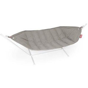 Hängematte mit Gestell Headdemock Superbe textil grau beige / Olefine-Gewebe - Fatboy - Beige