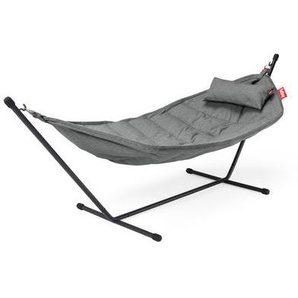 Hängematte mit Gestell Headdemock Superbe textil grau / Olefine-Gewebe - mit Kissen - Fatboy - Grau