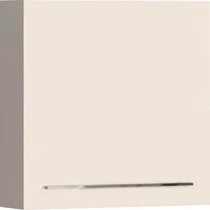 Hängeregal PLACES OF STYLE Piano Regale Gr. B/H/T: 59,7 cm x 57,4 cm x 28,6 cm, 2 St., Tür ohne Glaseinsatz, beige (beige hochglanz) Hängeregale