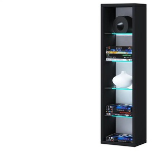 Hängeregal  Rasito ¦ schwarz ¦ Maße (cm): B: 21 H: 76,6 T: 14.4