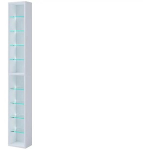 Hängeregal - weiß - Materialmix - 21 cm - 151,6 cm | Möbel Kraft