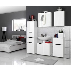 Hängeschrank 40 x 64 x 20cm Weiß/Hochglanz Weiß/Matt Weiß