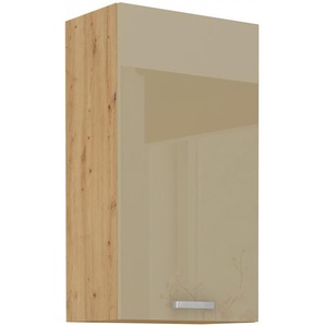 Hängeschrank 50-90 Eiche Artisan Cappuccino Hochglanz Küchenzeile Küchenblock