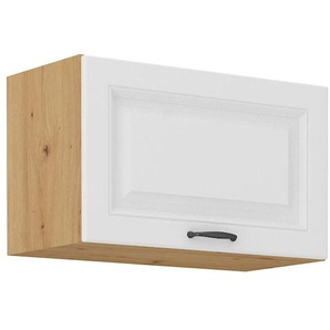 Hängeschrank 60 cm Stilo Weiss + Eiche Artisan Küchenzeile Küchenblock Küche