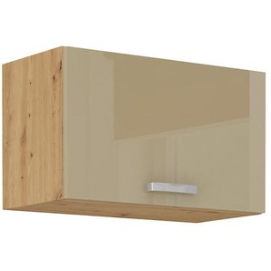 Hängeschrank 60 Eiche Artisan Cappuccino Hochglanz Küchenzeile Küchenblock Küche