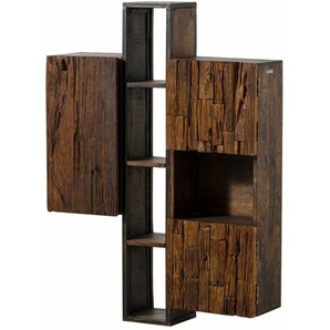 Hängeschrank Akazie / Altholz 85x26x118 braun lackiert sevilla 06