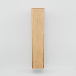 Hängeschrank Eiche - Moderner Wandschrank: Türen in Eiche - 41 x 195 x 47 cm, konfigurierbar
