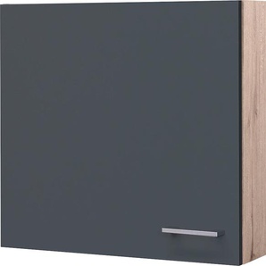Hängeschrank FLEX-WELL Morena Schränke Gr. B/H/T: 60 cm x 54,8 cm x 32 cm, 1 St., grau (basaltgrau, san remo eiche) Küchenhängeschrank Hängeschränke (B x H T) 60 54,8 32 cm