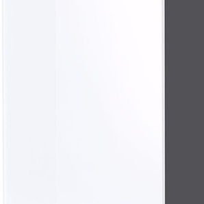 Hängeschrank GERMANIA Pescara Schränke Gr. B/H/T: 39 cm x 69 cm x 27 cm, 1 St., weiß (graphit, glas) Badmöbelserien Front mit Glasauflage