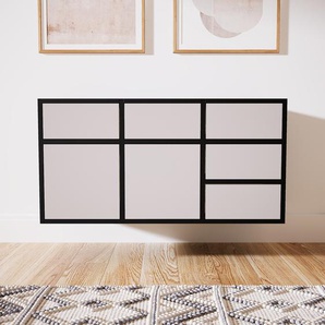 Hängeschrank Hellgrau - Wandschrank: Schubladen in Hellgrau & Türen in Hellgrau - 118 x 60 x 47 cm, konfigurierbar