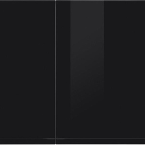 Hängeschrank KOCHSTATION KS-Virginia Schränke Gr. B/H/T: 100 cm x 57 cm x 34 cm, 2 St., schwarz (schwarz hochglanz) Küchenhängeschrank Hängeschrank Hängeschränke 100 cm breit, mit 2 Türen