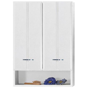 Hängeschrank Lund 50 x 71 x 20cm Weiß Weiß - 2-türig