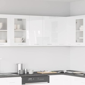 Hängeschrank Lyon Hochglanz-Weiß 60x31x60 cm Holzwerkstoff