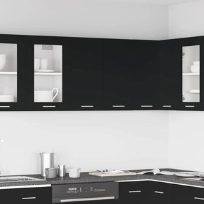 Hängeschrank Lyon Schwarz 60x31x60 cm Holzwerkstoff