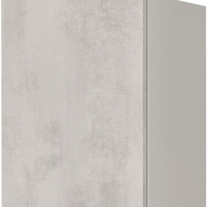 Hängeschrank NOBILIA Riva, Ausrichtung wählbar, vormontiert Schränke Gr. B/H/T: 30 cm x 72 cm x 37,2 cm, Türanschlag links, 1 St., front: betongrau nachbildung, korpus: steingrau Hängeschränke