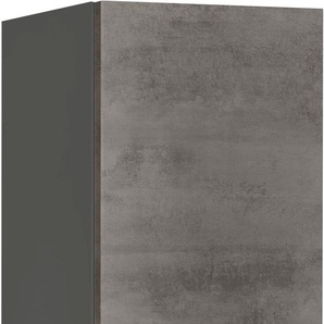 Hängeschrank NOBILIA Riva, Ausrichtung wählbar, vormontiert Schränke Gr. B/H/T: 30 cm x 72 cm x 37,2 cm, Türanschlag rechts, 1 St., front: beton schiefergrau nachbildung, korpus: Hängeschränke