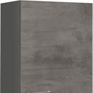 Hängeschrank NOBILIA Riva, Ausrichtung wählbar, vormontiert Schränke Gr. B/H/T: 60 cm x 72 cm x 37,2 cm, Türanschlag rechts, 1 St., front: beton schiefergrau nachbildung, korpus: Hängeschränke