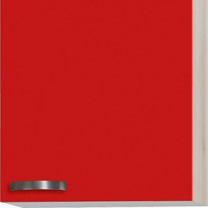 Hängeschrank OPTIFIT Faro Schränke Gr. B/H/T: 60 cm x 89,6 cm x 34,6 cm, 1 St., rot (rot glanz) Hängeschränke