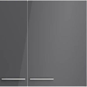 Hängeschrank OPTIFIT Klara Schränke Gr. B/H/T: 100 cm x 70,4 cm x 34,9 cm, 2 St., schwarz (anthrazit, wildeiche) Hängeschränke Breite 100 cm