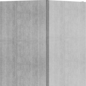Hängeschrank OPTIFIT Tokio Schränke Gr. B/H/T: 30 cm x 70,4 cm x 34,9 cm, 1 St., Komplettausführung, grau (betonfarben) Hängeschränke 30 cm breit, mit 1 Tür, Metallgriff