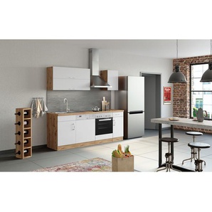 Hängeschrank Sorrento II 110cm Weiß/Wotaneiche Dekor/Weiß