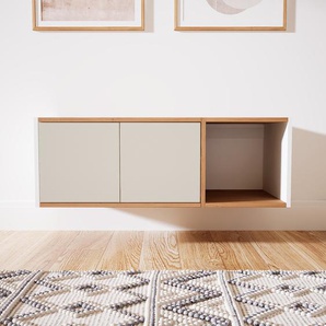 Hängeschrank Taupe - Moderner Wandschrank: Türen in Taupe - 115 x 40 x 47 cm, konfigurierbar