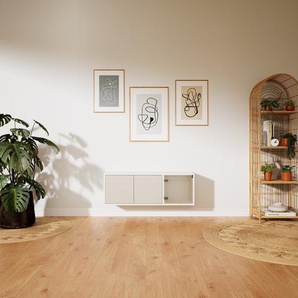 Hängeschrank Taupe - Moderner Wandschrank: Türen in Taupe - 115 x 41 x 34 cm, konfigurierbar