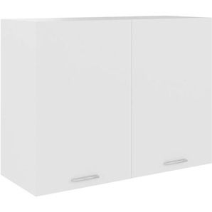Hängeschrank Lyon Weiß 80x31x60 cm Holzwerkstoff