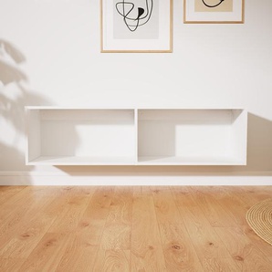 Hängeschrank Weiß - Moderner Wandschrank: Hochwertige Qualität, einzigartiges Design - 151 x 41 x 34 cm, konfigurierbar