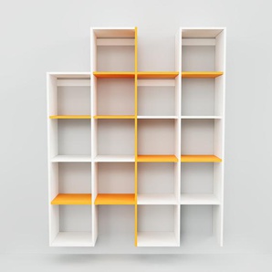 Hängeschrank Weiß - Moderner Wandschrank: Hochwertige Qualität, einzigartiges Design - 156 x 195 x 34 cm, konfigurierbar