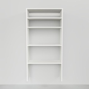 Hängeschrank Weiß - Moderner Wandschrank: Hochwertige Qualität, einzigartiges Design - 77 x 156 x 34 cm, konfigurierbar
